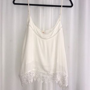 White Raga tank top with crochet bottom BRAND NEW